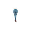 Legging bleu style jean moulant avec impressions sur poches 